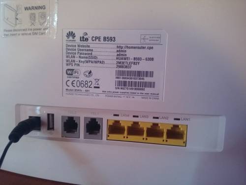 Huawei B593 4G LTE Router